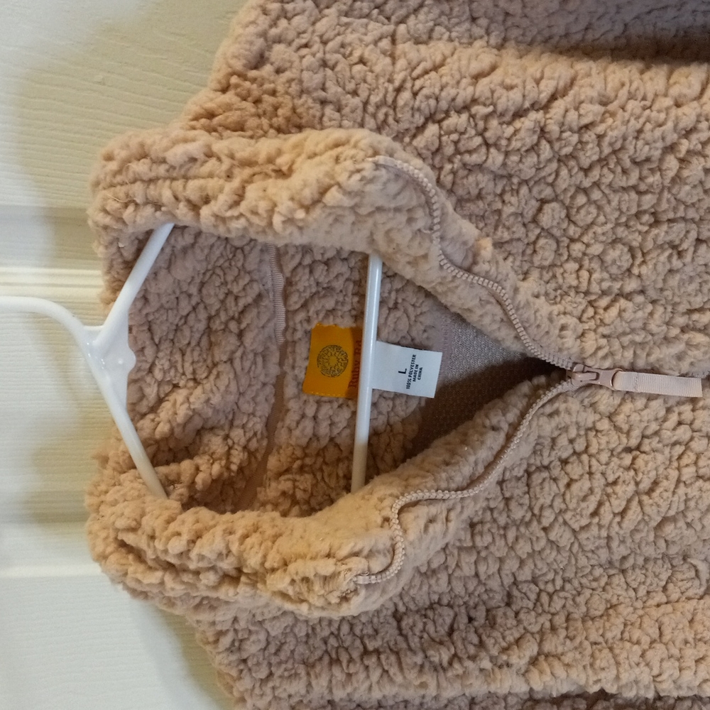 Ruby Red Sherpa Jacket 1/4 Zip - L - Picture 3 of 7